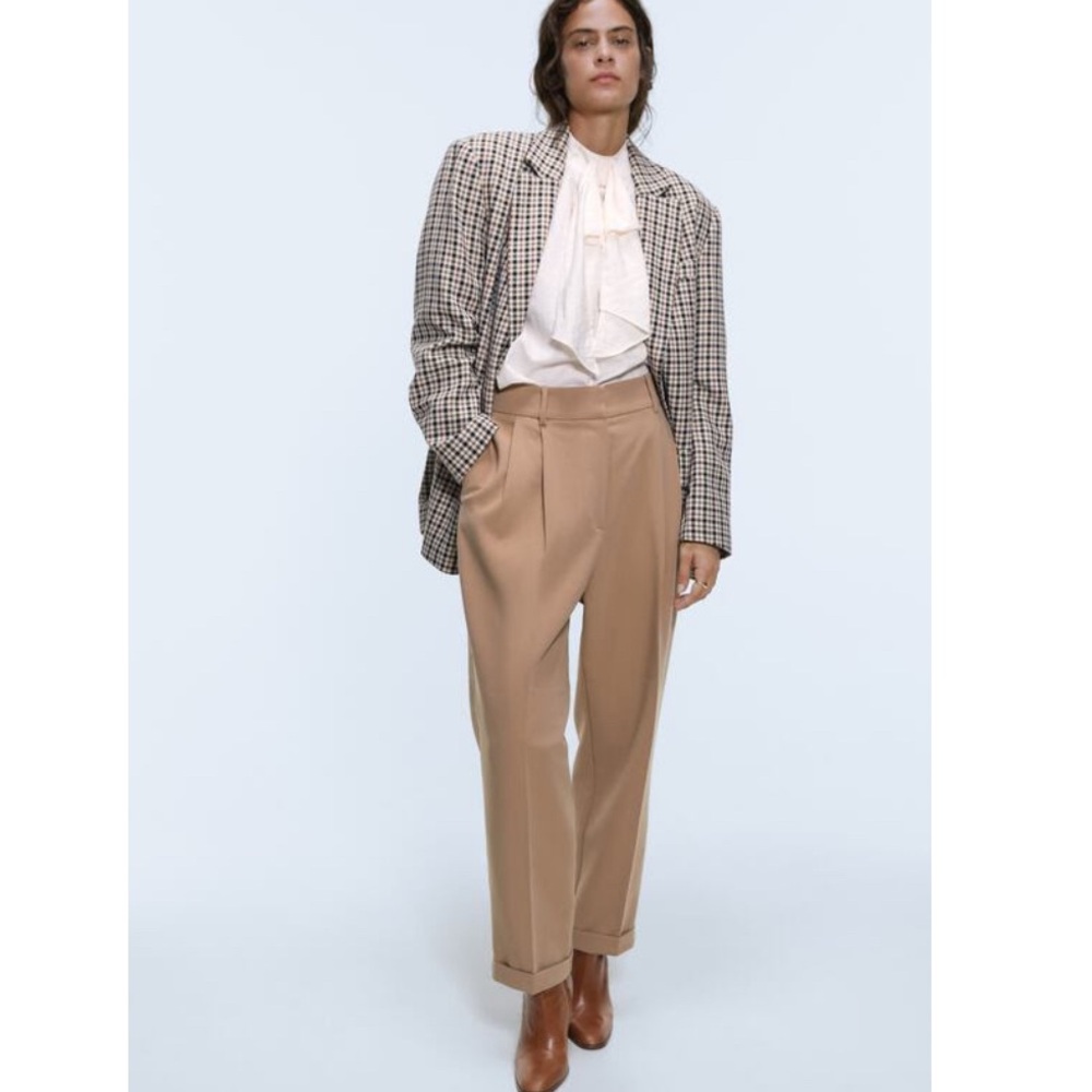 Zara pleated pants like new